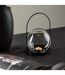 Lanterne Design en Verre Flora 14cm Noir-4