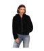 Womens/ladies Newanna Teddy Fleece Jacket Black Only-4
