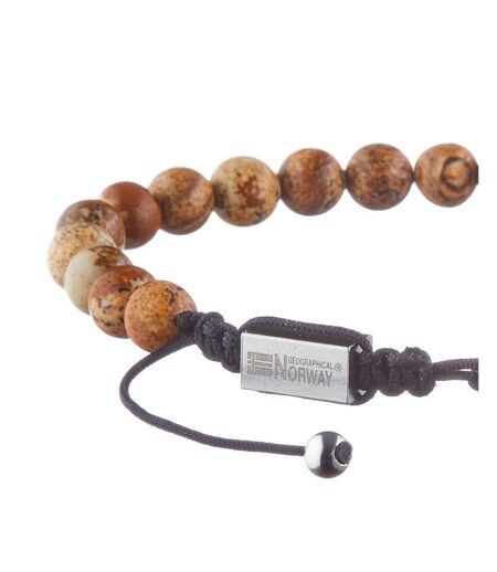 Bracelet perles noir/beige homme geographical norway 315050 - taille unique