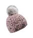 Bonnet D'hiver Ajana Femme Vieux Rose Bleu Blanc Iguana-2