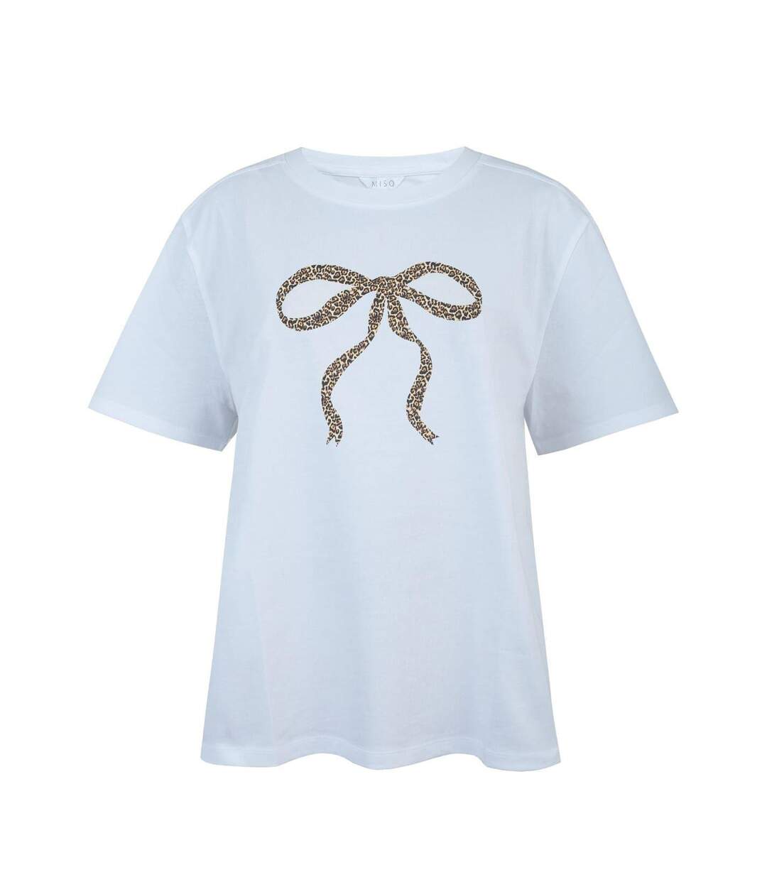 T-shirt Motif/style Nœud Femme Bleu Ciel Miso-1