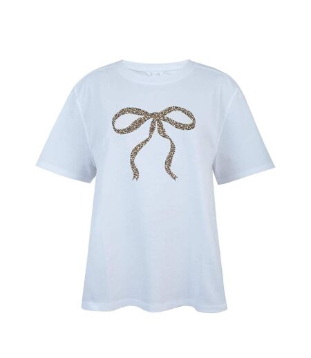 T-shirt Motif/style Nœud Femme Bleu Ciel Miso