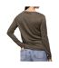 T-Shirt manches longues kaki/doré femme pieces billo - l-2