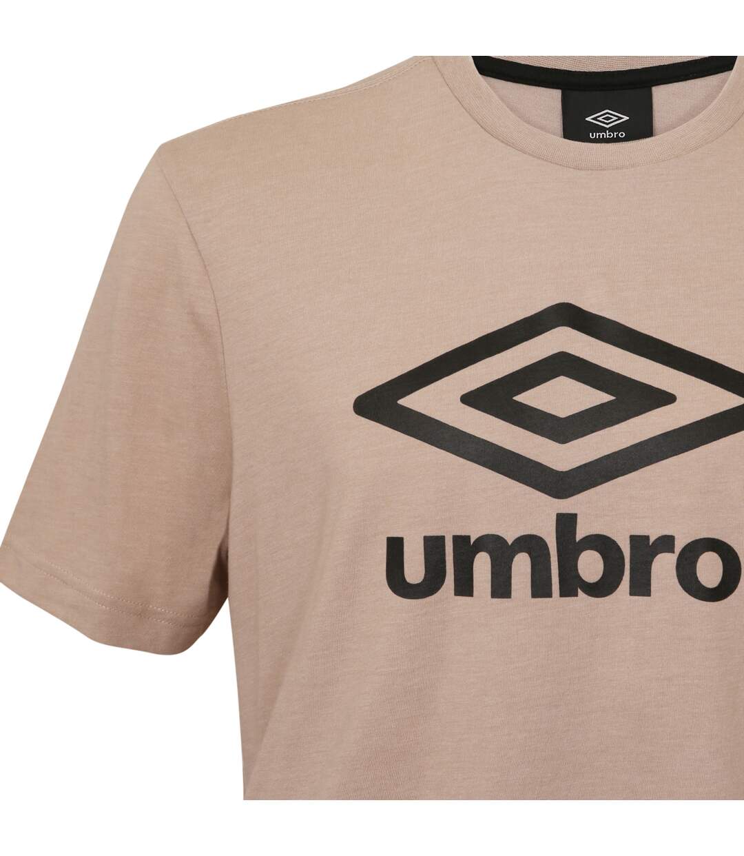 Tee shirt homme col rond chiné en coton 160GSM et logo imprimé 729282 Umbro-2