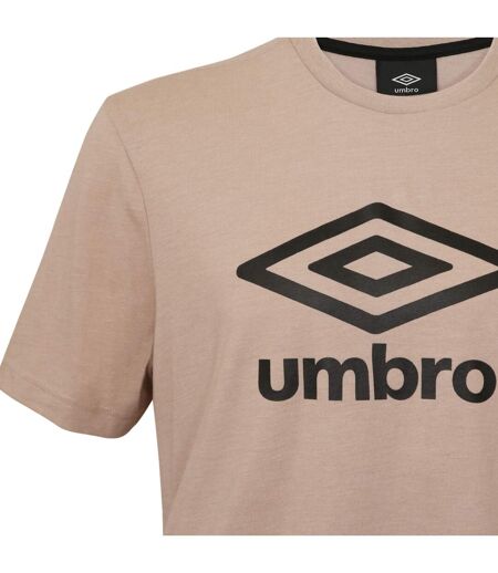 Tee shirt homme col rond chiné en coton 160GSM et logo imprimé 729282 Umbro