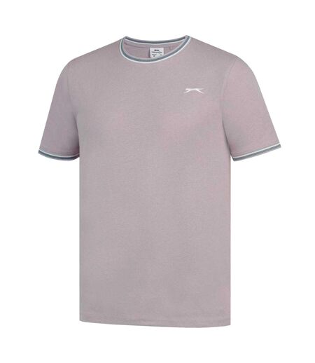 Mens Cotton T-shirt Lilac Slazenger