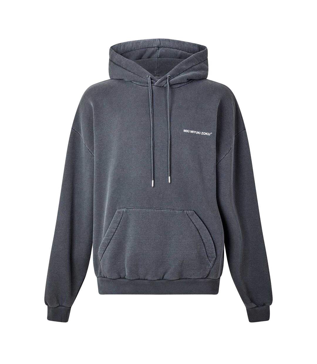 Mens Logo Oversized Hoodie Charcoal MKI MIYUKI ZOKU-2