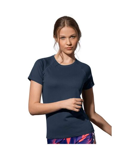 Stedman Womens/Ladies Raglan Mesh T-Shirt (King Blue) - UTAB347