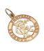 Rangers FC Crest Pendant (Gold) (One Size) - UTTA7538