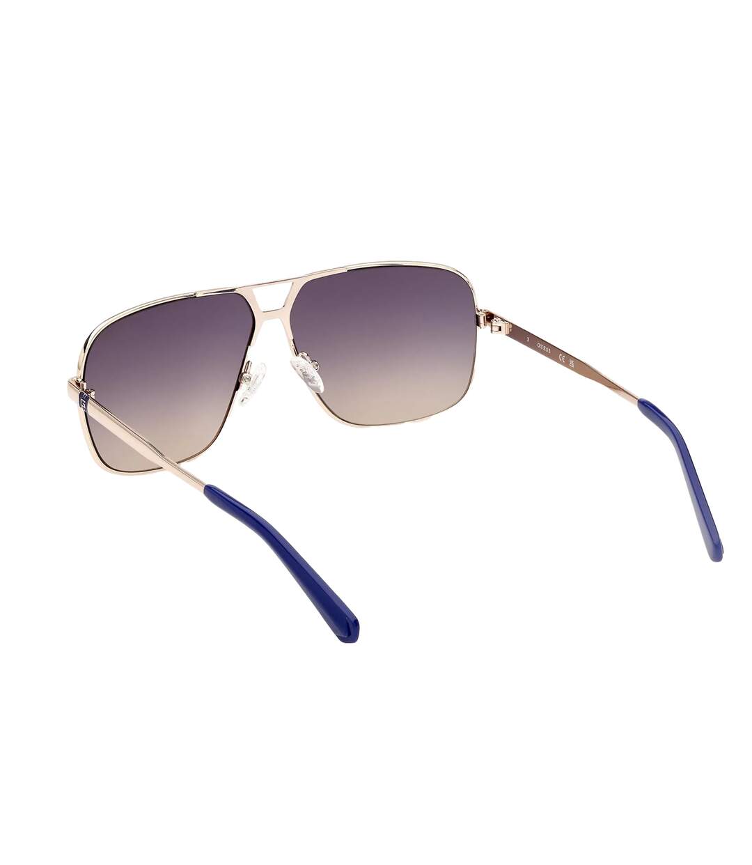 Lunettes De Soleil Motif/style Dégradé Homme Taille Unique Bleu Jaune Or Guess-3