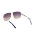 Lunettes De Soleil Motif/style Dégradé Homme Taille Unique Bleu Jaune Or Guess-3