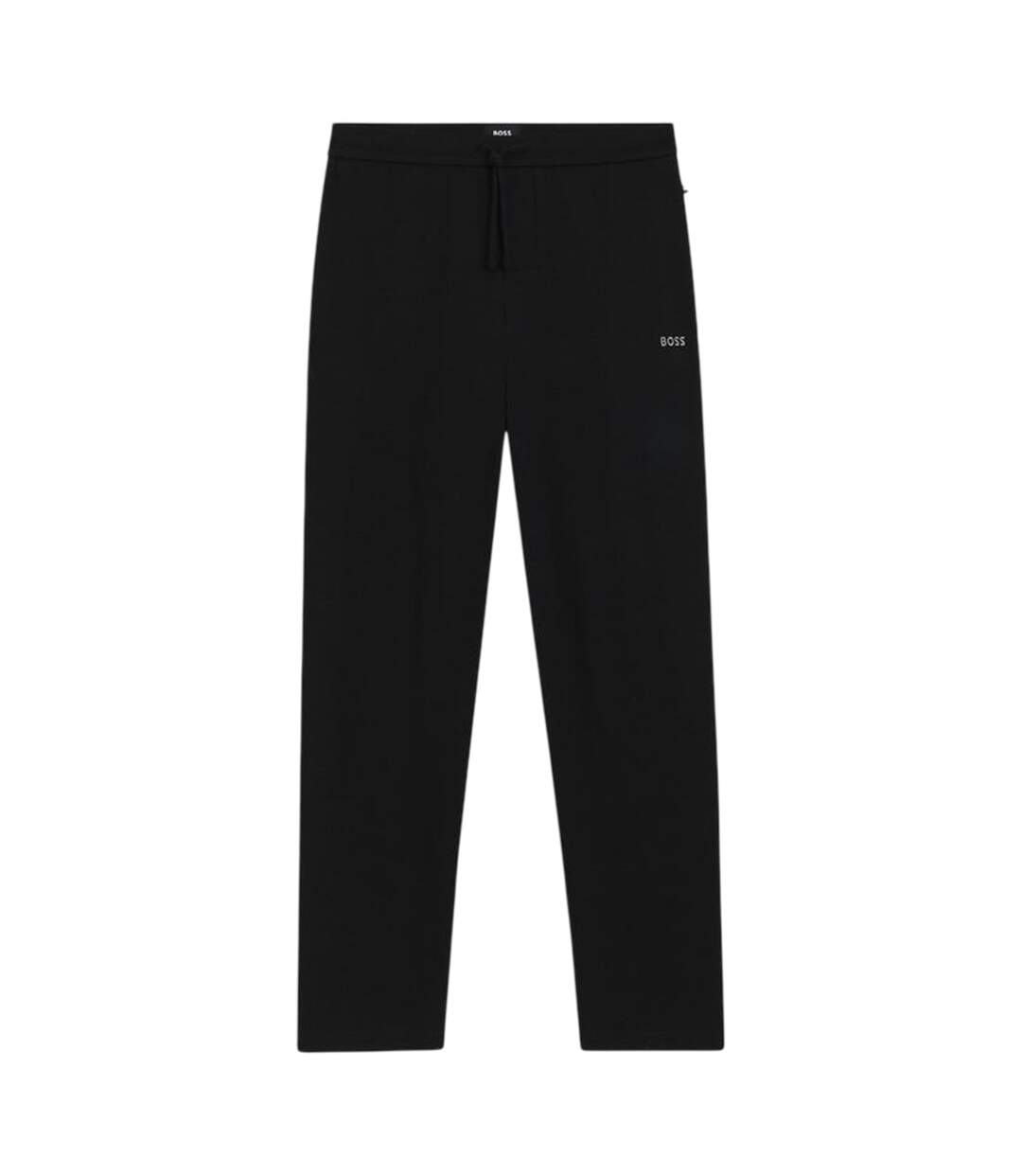 Mens Waffle Logo Joggers Black Boss-1