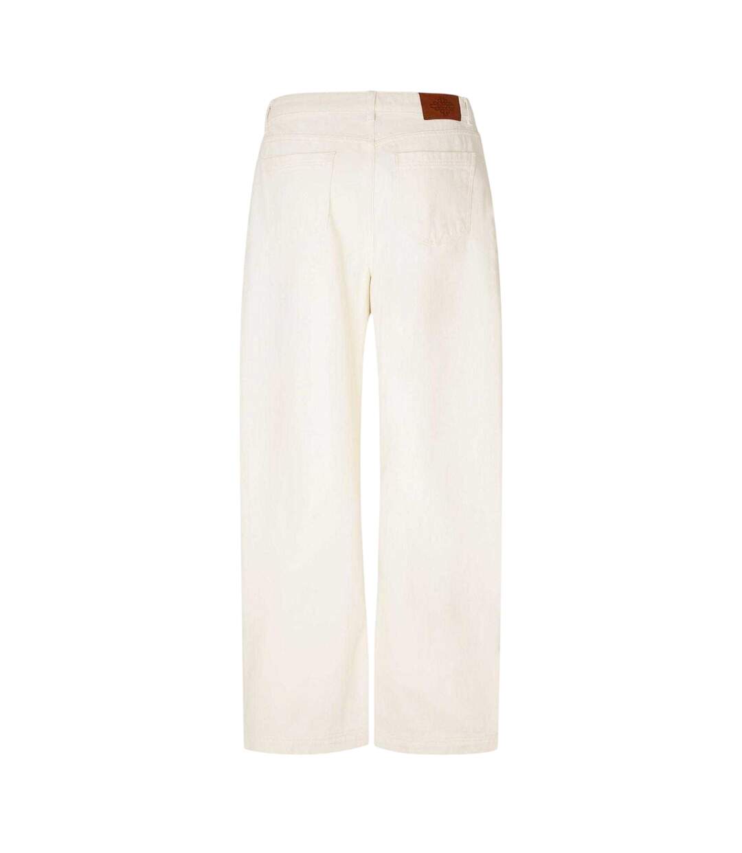 Womens/ladies Wide Leg Barrel Jeans Ecru Couture Club-3