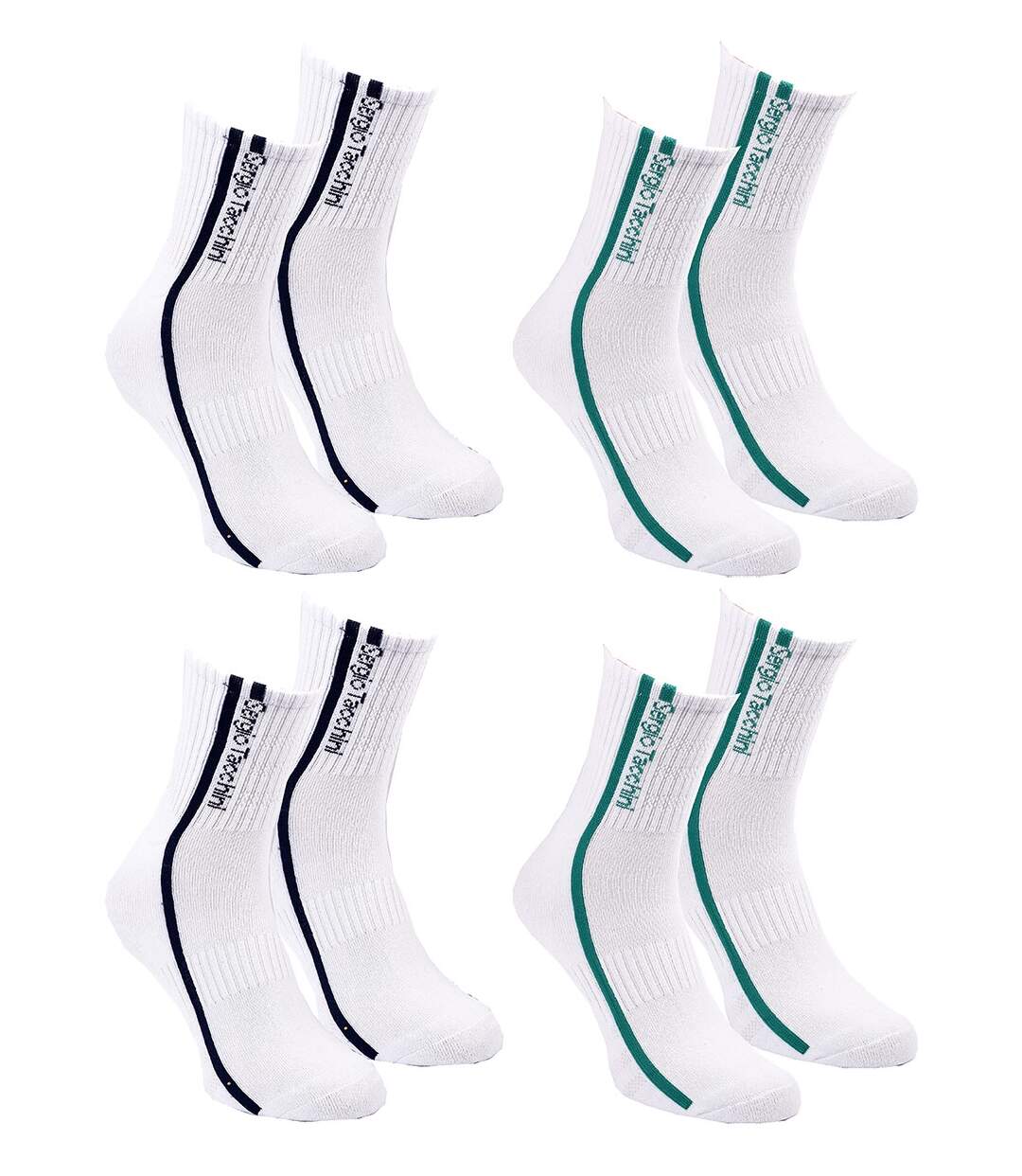 Chaussettes QUARTER SERGIO TACCHINI Lot de 4 Paires PREMIUM 2387 QUARTER B-2