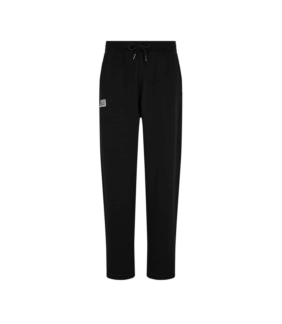 Mens Plain Jogging Bottoms Black Everlast-1