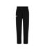 Mens Plain Jogging Bottoms Black Everlast-1