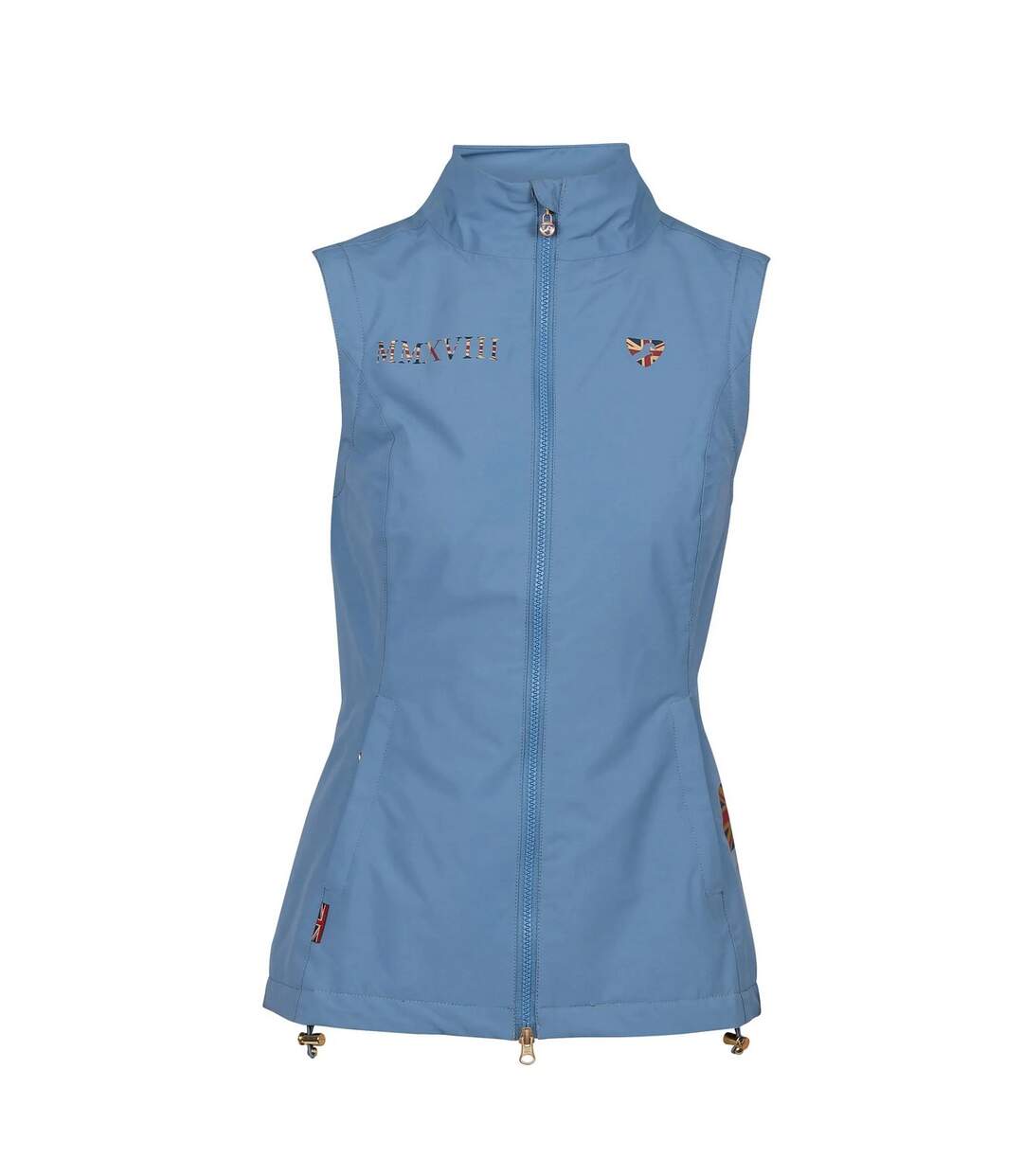 Gilet d´équitation team femme bleu acier Aubrion