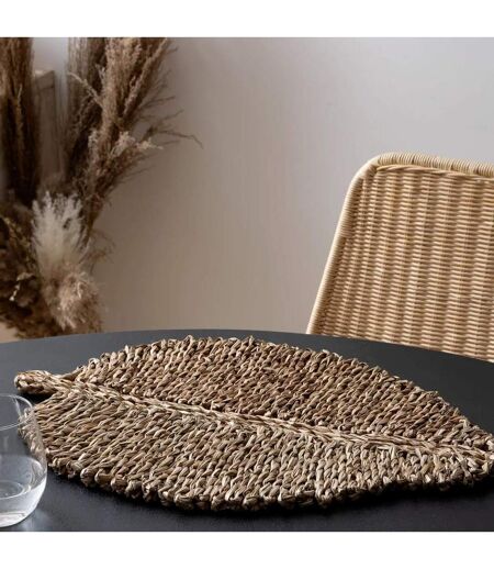 Set de Table en Roseau Feuille 33x48cm Naturel
