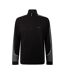 Mens Colour Block Contrast Piping Track Jacket Black Boss-2