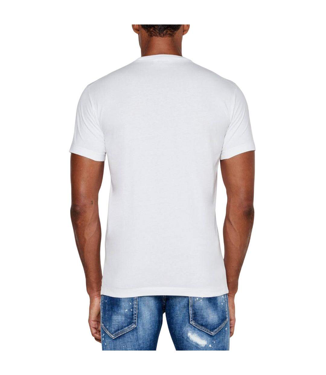 Mens Ghost Maple Leaf Cool Fit T-shirt White DSquared2-4