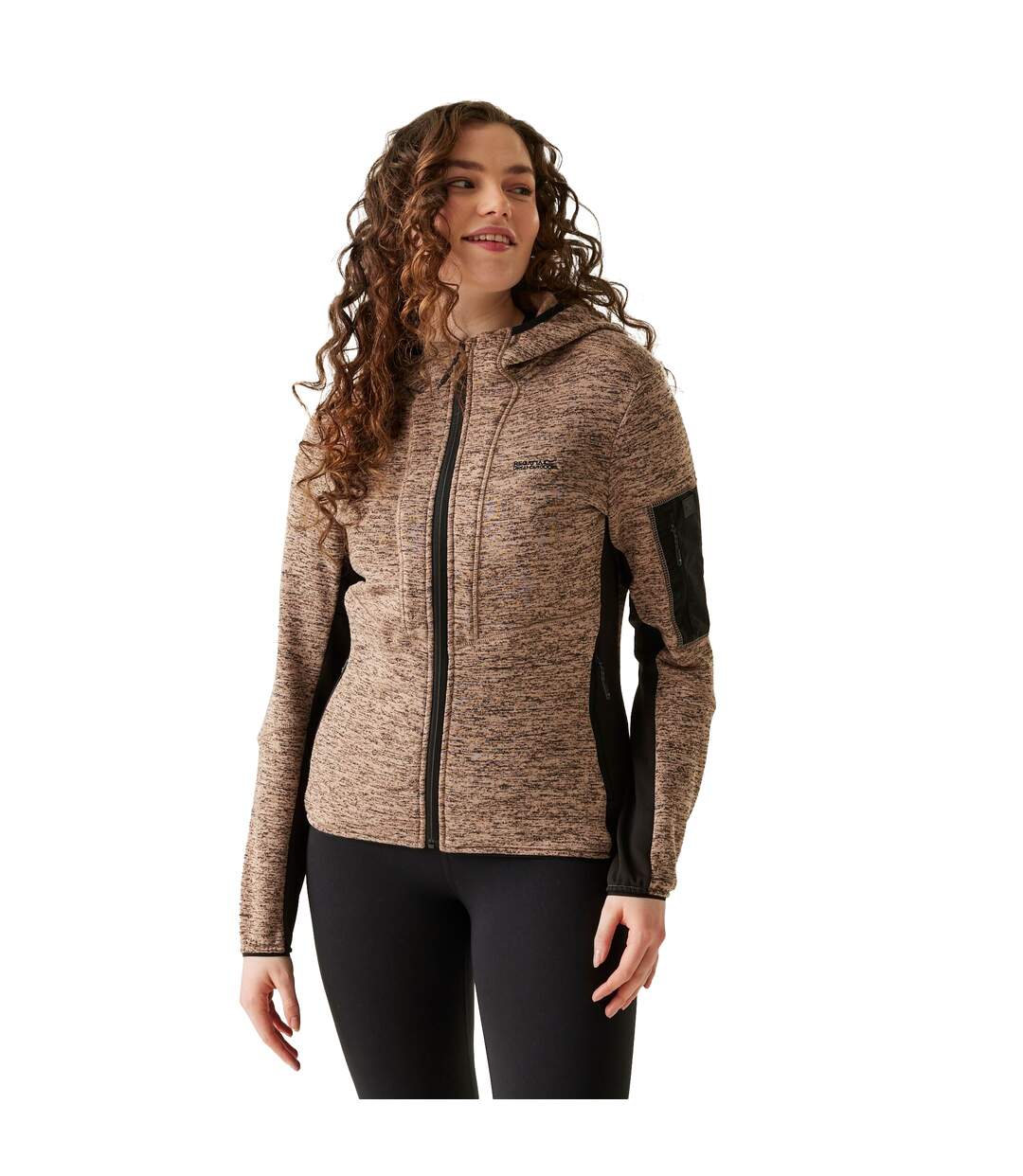 Veste Polaire Kemilia Femme Taupe Noir Regatta-1