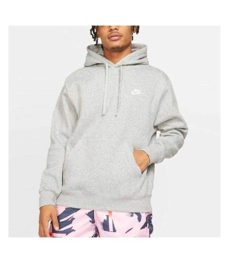 Mens Sportswear Club Pullover Hoodie Grey Nike