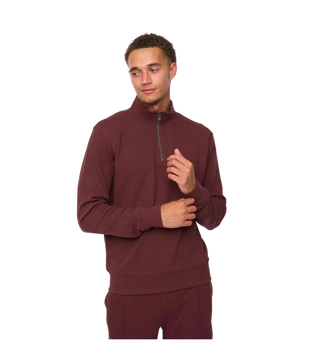 Sweat Slellmoore Homme Bordeaux Duck And Cover-1