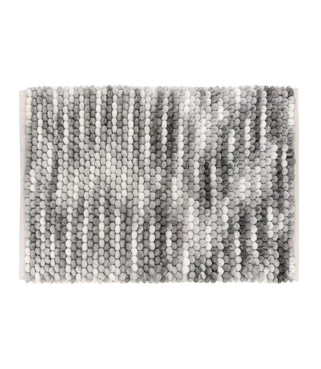 Tapis de Bain en Coton Dégradé 50x75cm Gris-1