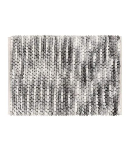 Tapis de Bain en Coton Dégradé 50x75cm Gris
