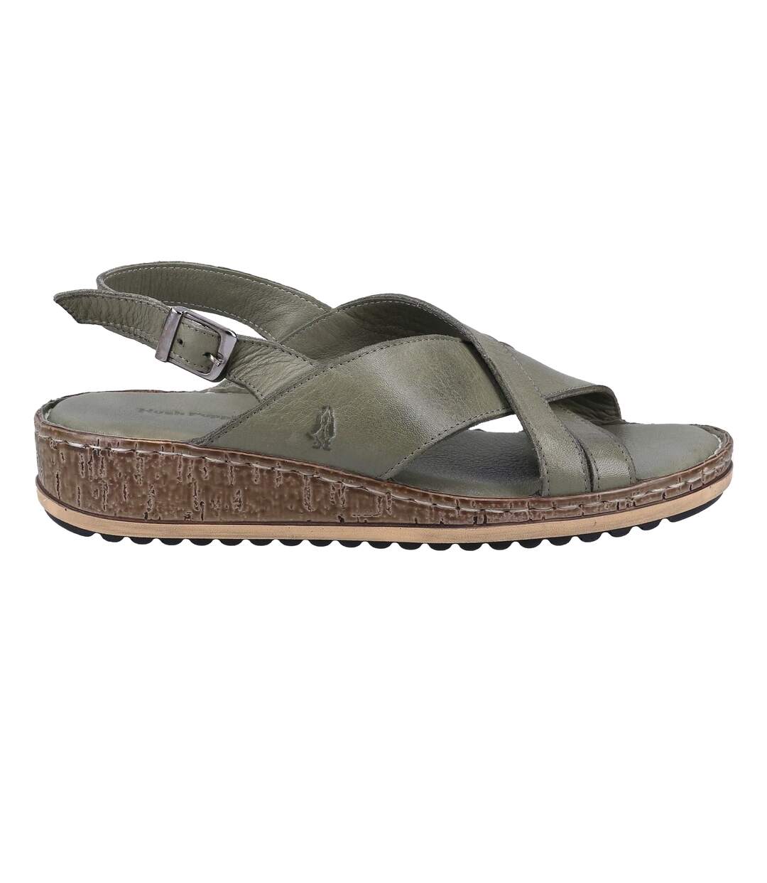 Sandales compensées elena femme vert sombre Hush Puppies