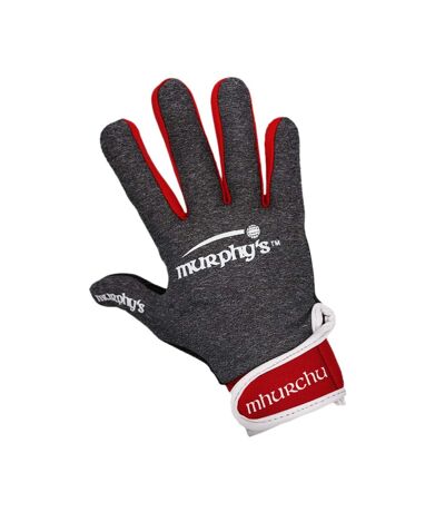 Gants gaéliques adulte gris / rouge / blanc Murphys