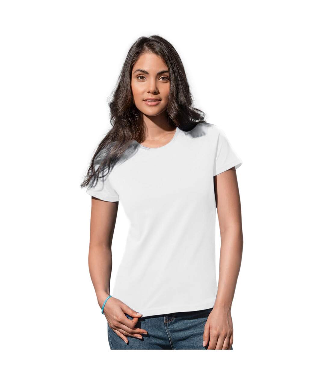 T-shirt classique femme blanc Stedman-2