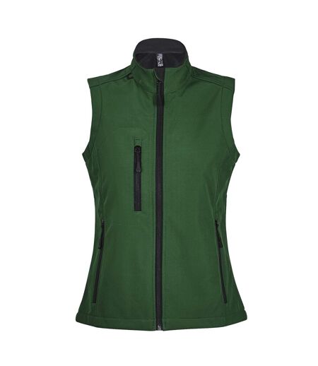 Veste Softshell Sans Manches Rallye Femme Vert Bouteille SOLS