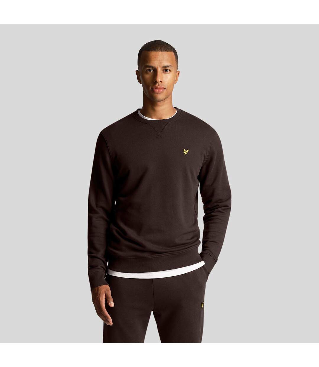 Sweat Homme Marron Foncé Lyle & Scott-1