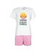 Pyjama court col rond femme SmileyWorld® I Athena-1