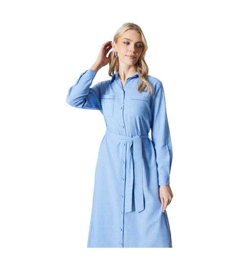 Robe chemisier utility femme bleu pâle Principles