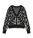 Gilet noir/blanc femme vero moda nancy-1