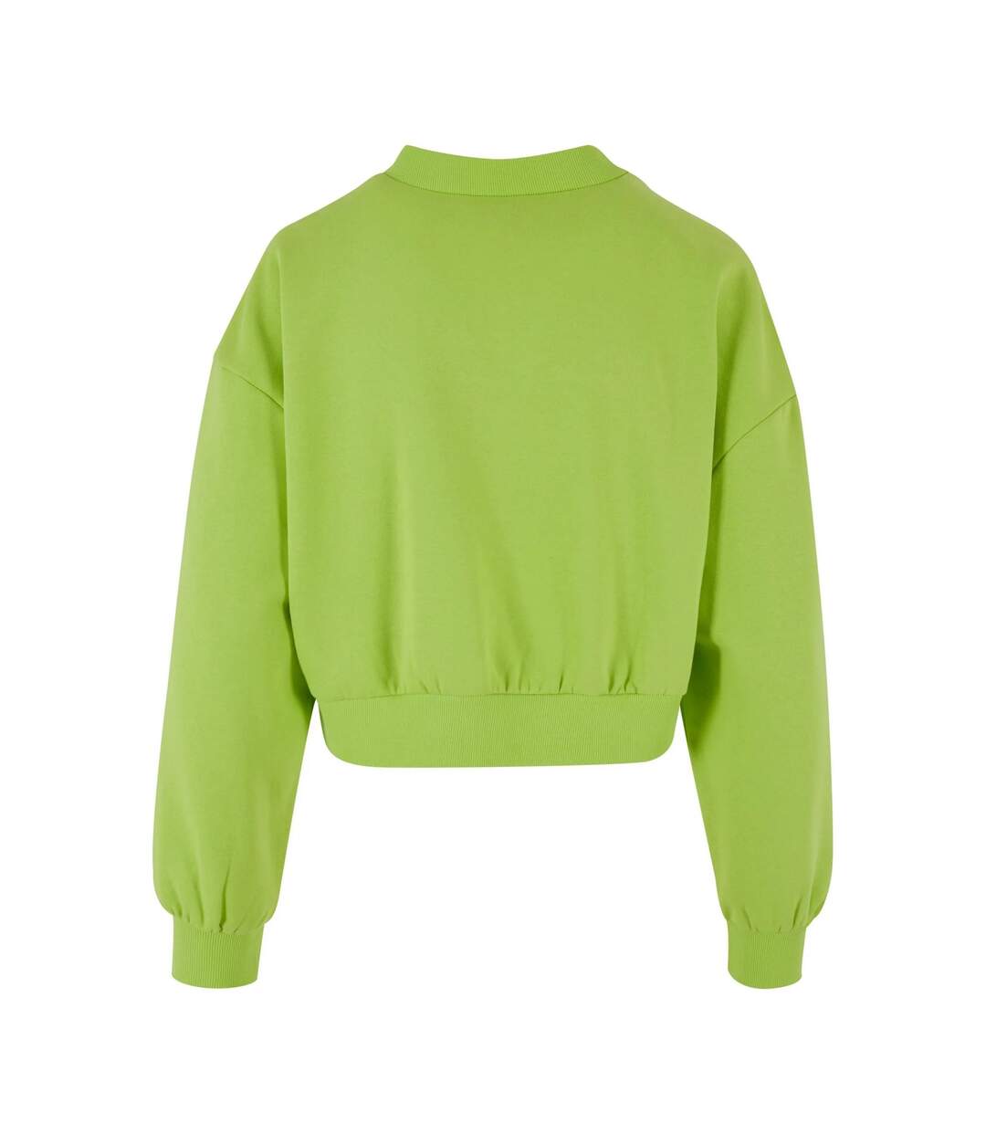 Sweat Motif/style Court Femme Jaune Fluo Urban Classics-2