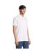 Unisex Adult Pacific Pique Twin Needle Stitch Polo Shirt White SOLS-3