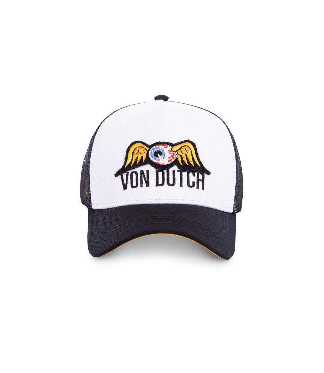 Casquette Trucker Eyepat Noir et Jaune Vondutch-2