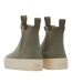 Womens/ladies fenix suede platform ankle boots vetiver grey Toms