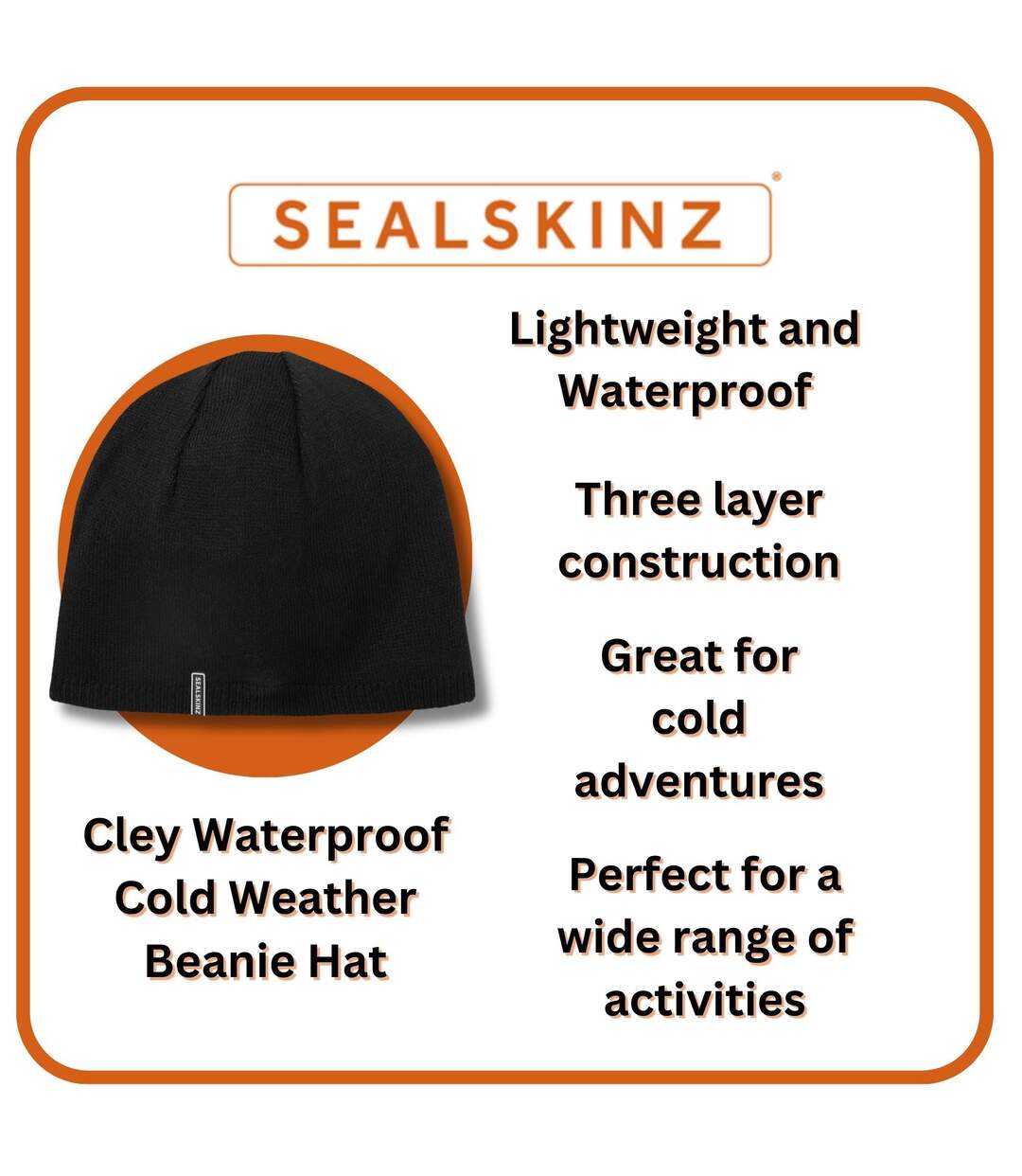Mens & Ladies Waterproof Cold Weather Beanie Hat-3