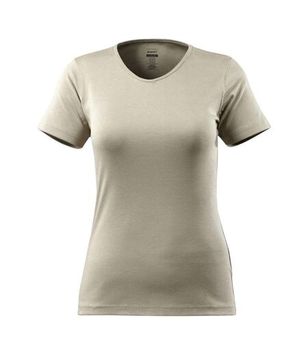 Womens/ladies Crossover Nice T-shirt Light Khaki Mascot
