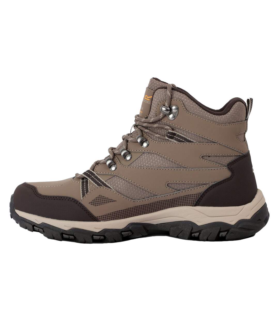 Womens/ladies holcombe iii walking boots walnut/white pepper Regatta