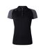 Womens/ladies Elite Polo Shirt Black Magnet Grey Canterbury-1