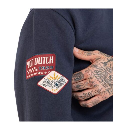 Sweat col rond en molleton avec écusson Lewis Vondutch