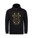 Sweat À Capuche Motif/style Sleep Token Caramel Floral Adulte Noir Amplified-1