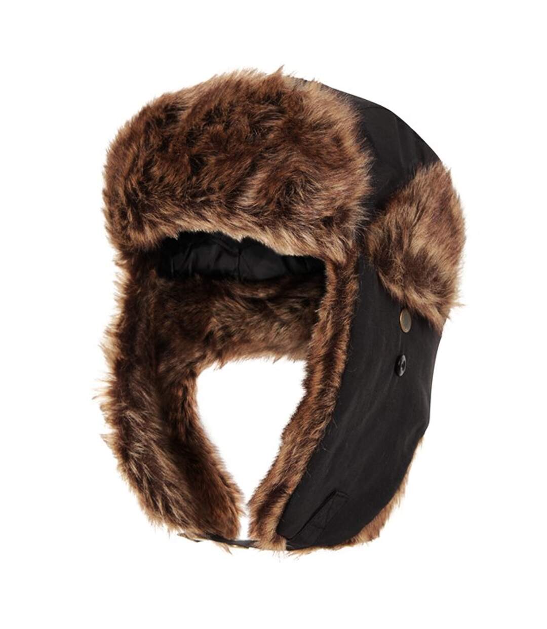 Unisex adult furry bomber hat charcoal Mountain Warehouse-3