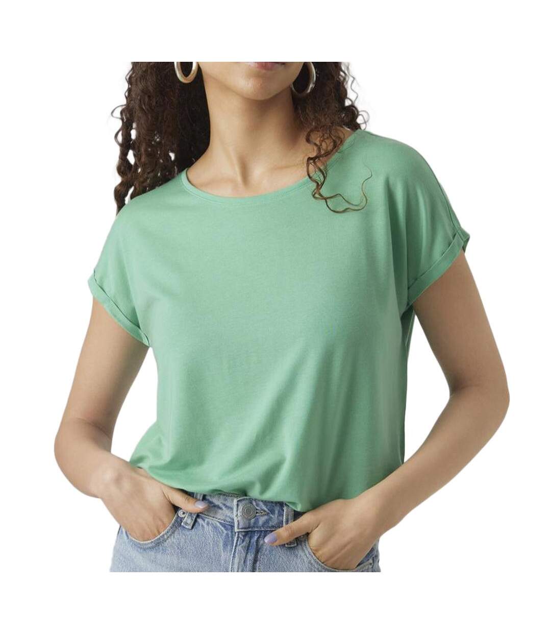 T-shirt Vert Clair Femme Aware Vero Moda Ava - M-1