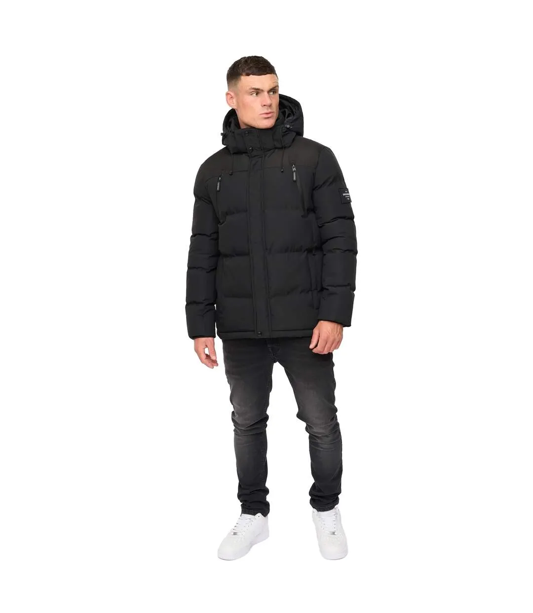Veste Menray Homme Noir Crosshatch-4